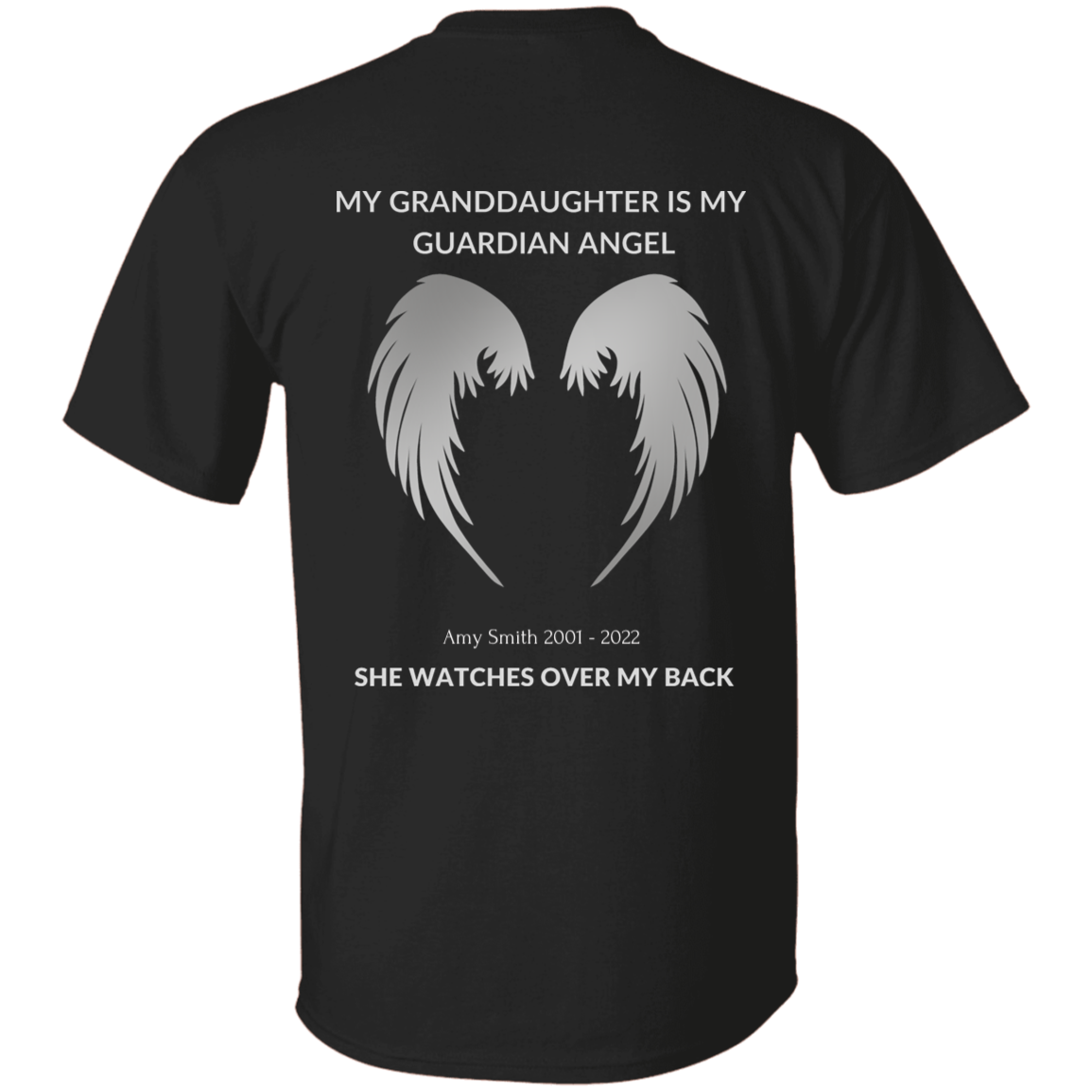 MY GRANDDAUGHTER IS MY GUARDIAN ANGEL CUSTOMIZE NAME & DATE T-Shirt