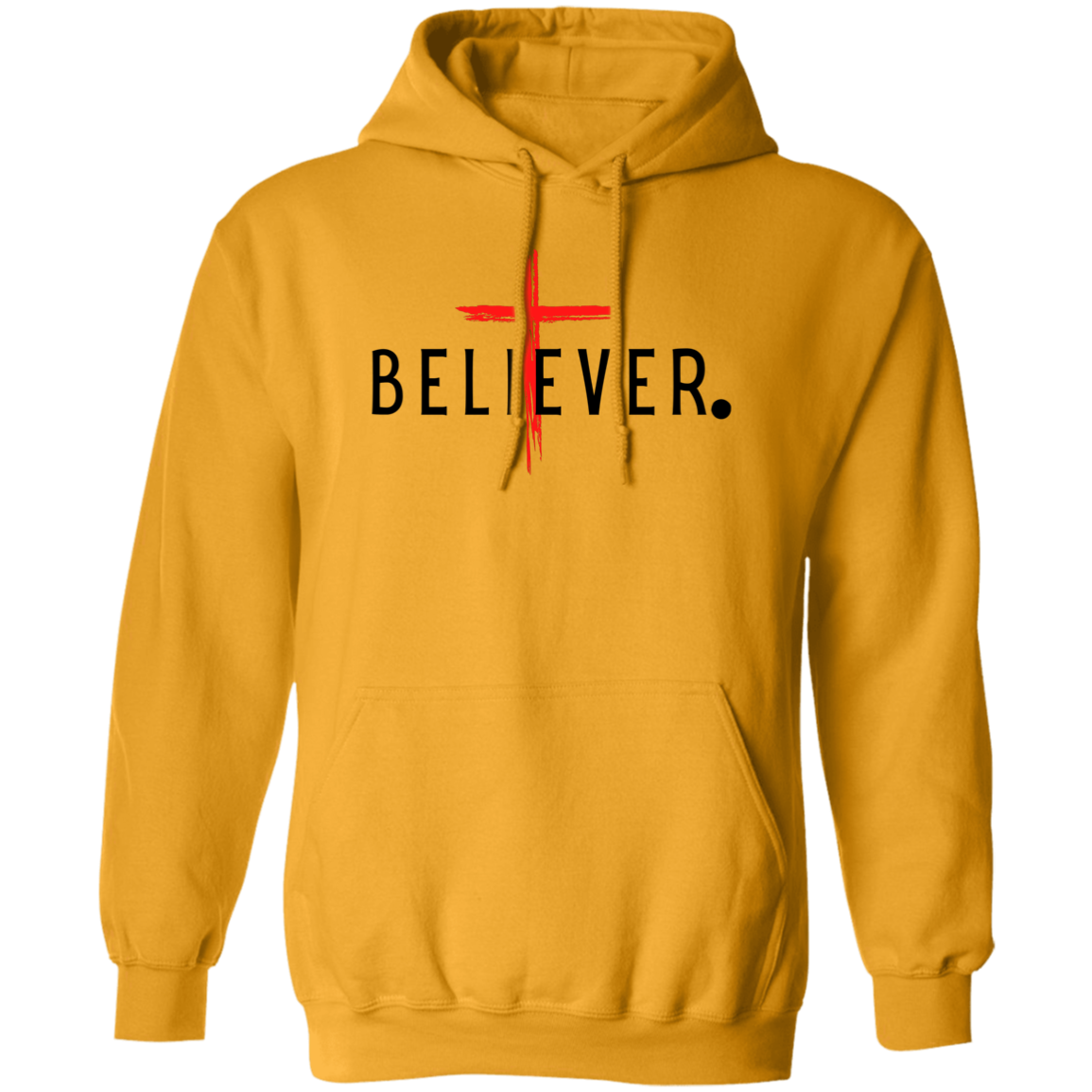 BELIEVER Pullover Hoodie Unisex Faith Casual Wear Gift For Her Gift Believe Gift For Him