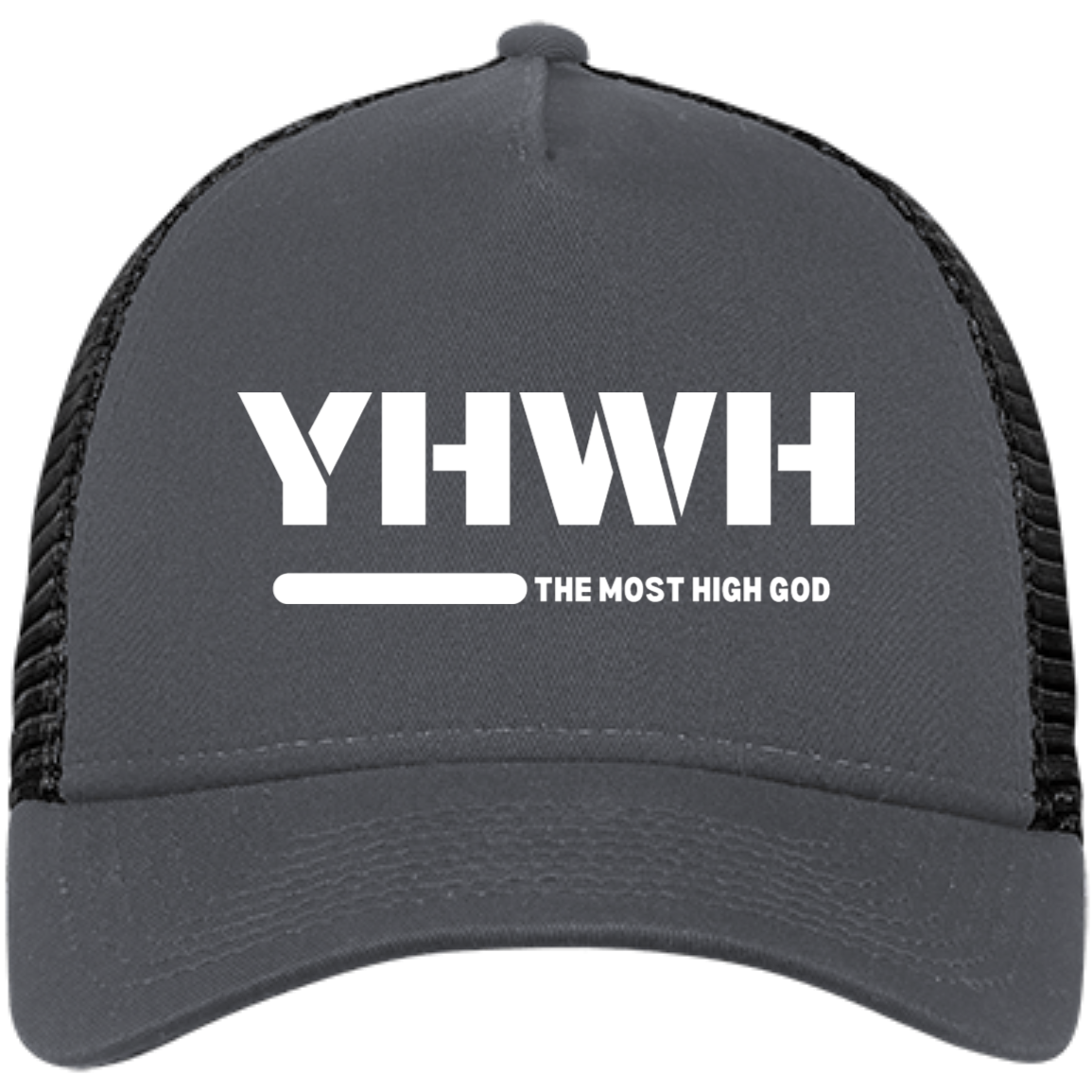 YHWH The Most High GOD Trucker Cap Faith Based Apparel