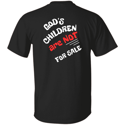 GOD'S CHILDREN are NOT FOR SALE  Unisex Graphic T-shirt Black Tee For Him For Her