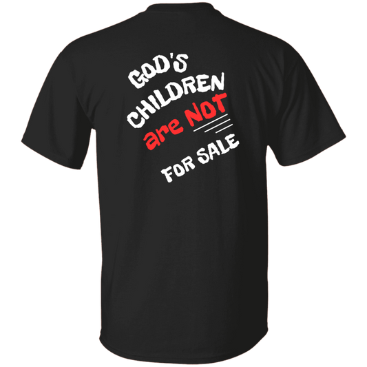 GOD'S CHILDREN are NOT FOR SALE  Unisex Graphic T-shirt Black Tee For Him For Her