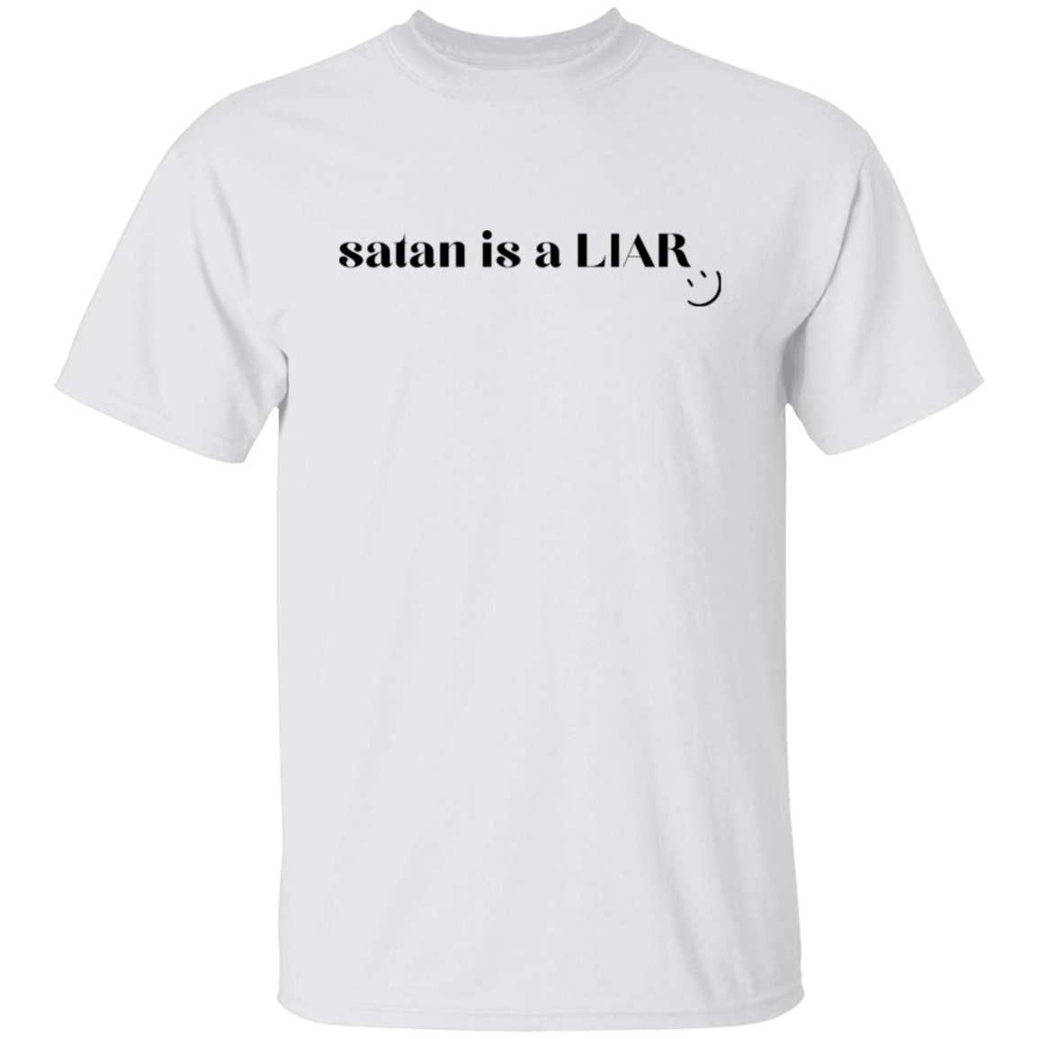 satan is a LIAR T-Shirt Faith Tshirt Unisex Graphic Christian Tee Gift for Him or Her