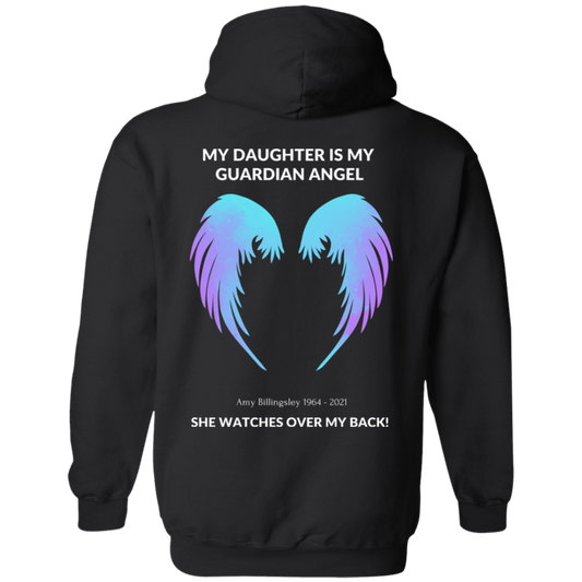 My DAUGHTER is MY GUARDIAN ANGEL Customize Name & Date  Pullover Hoodie
