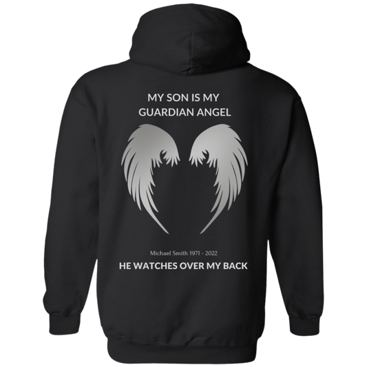 My SON is My GUARDIAN ANGEL Customize Name & Date  Pullover Hoodie
