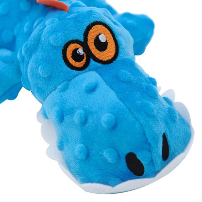 Gator Dog Plush Squeak Chew Toy Interactive Toys for Pets Training Dogs Accessories