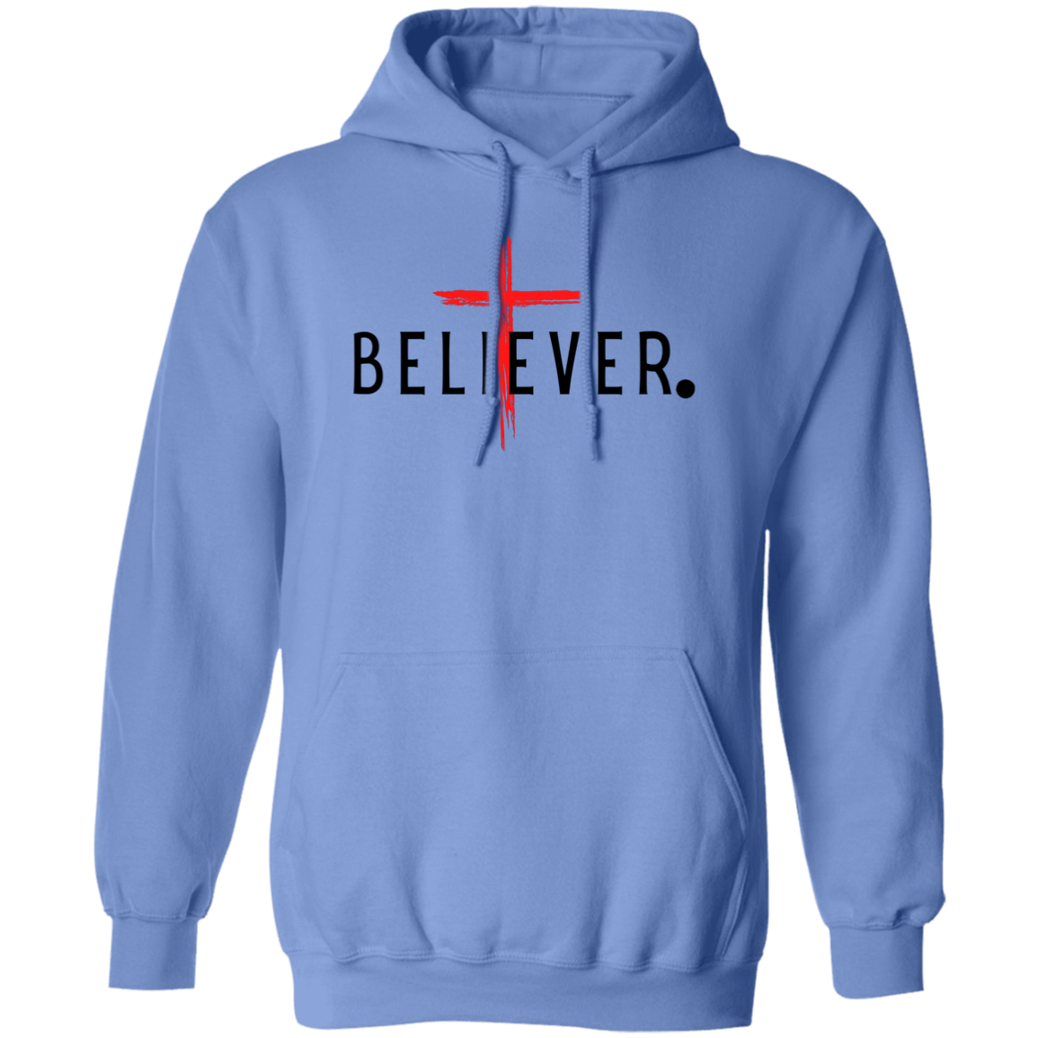 BELIEVER Pullover Hoodie Unisex Faith Casual Wear Gift For Her Gift Believe Gift For Him