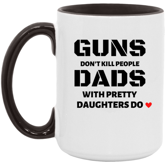 GUNS DON'T KILL PEOPLE Accent Mug