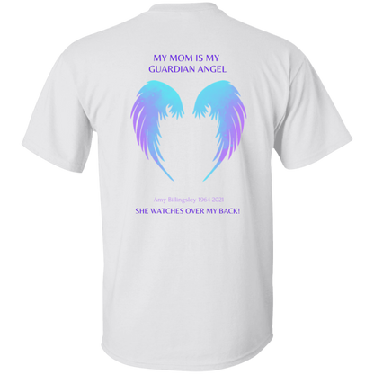 MY MOM IS MY GUARDIAN ANGEL CUSTOMIZE NAME & DATE  T-Shirt Remembrance Gift Memorial Gift Loss of Mom Loved One Angel Wings