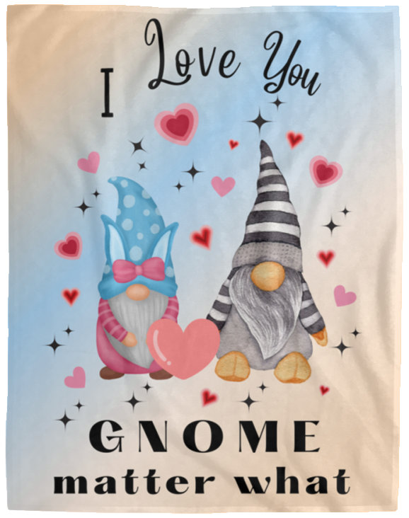 GNOME Matter What Orangesicle Cozy Plush Fleece Blanket - 50x60